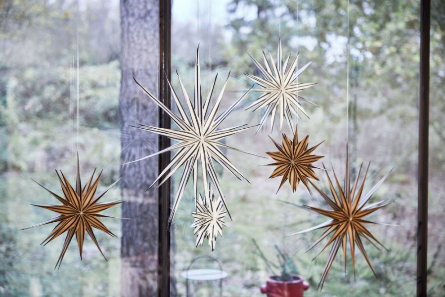 OYOY Toppu Kerstster 40 cm, Bruin/Zwart