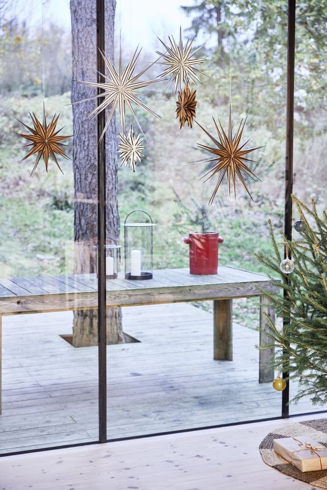 OYOY Toppu Kerstster 40 cm, Bruin/Zwart