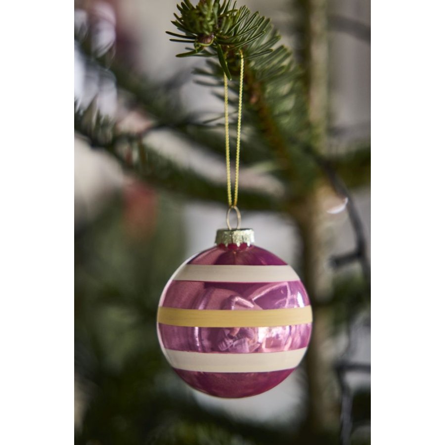 OYOY Vintage Christmas Kugle Bolsjer 2 stk. �7 cm, Multi