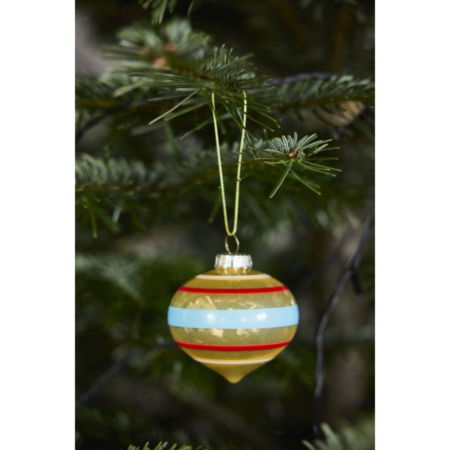 OYOY Vintage Christmas Kugle Bolsjer 2 stk. �7 cm, Multi