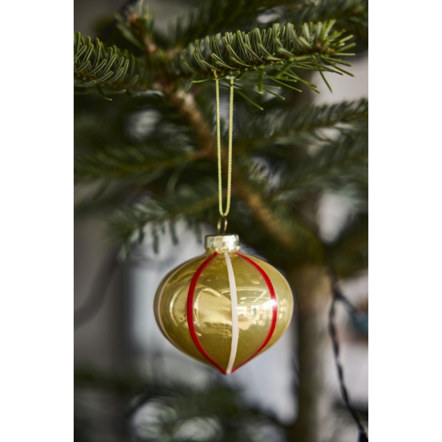 OYOY Vintage Christmas Kugle Nostalgi 2 stk. �7 cm, Multi