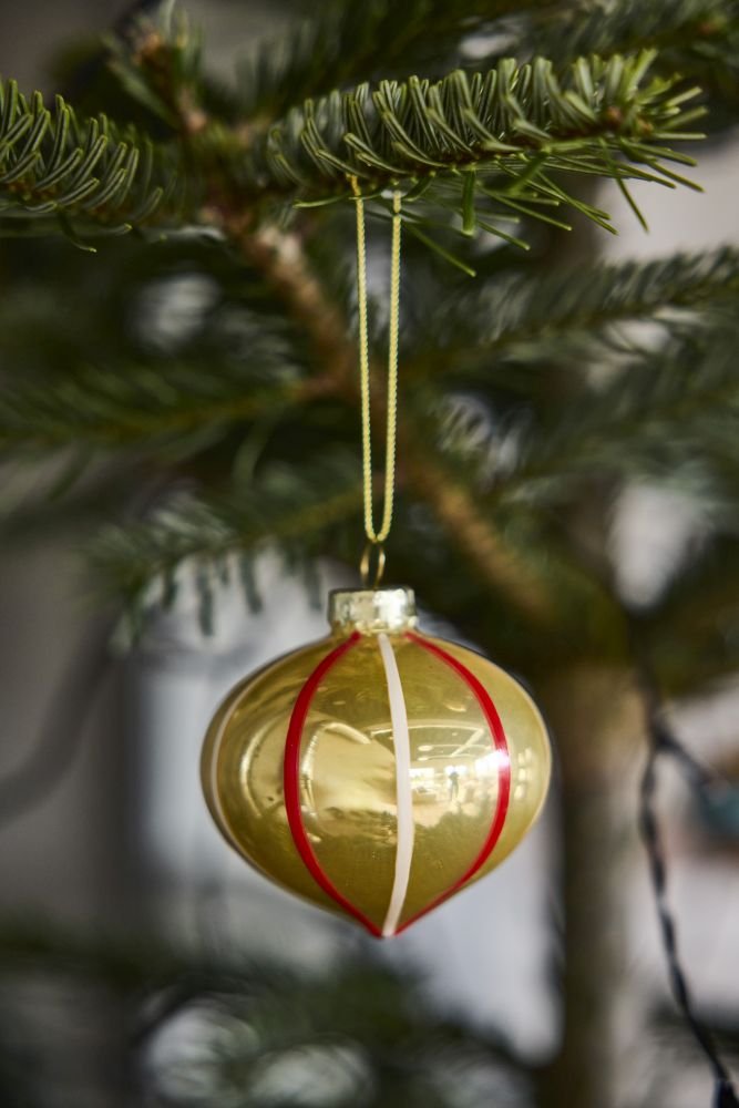 OYOY Vintage Christmas Kugle Nostalgi 2 stk. �7 cm, Multi