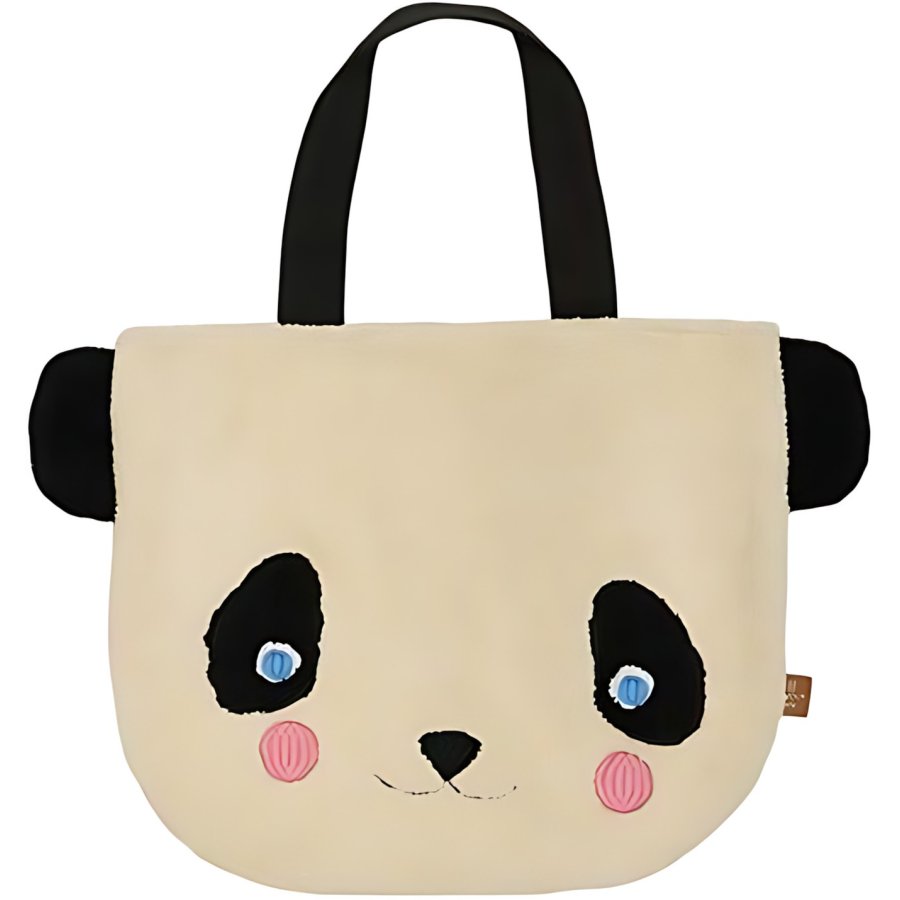 OYOY Mini Darling Panda Stoffbeutel 40x32 cm, Wei&szlig;/Schwarz