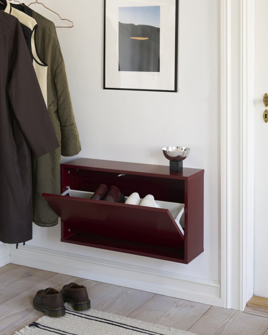 ReCollector Schuhbox 70x20 cm, Maroon Red