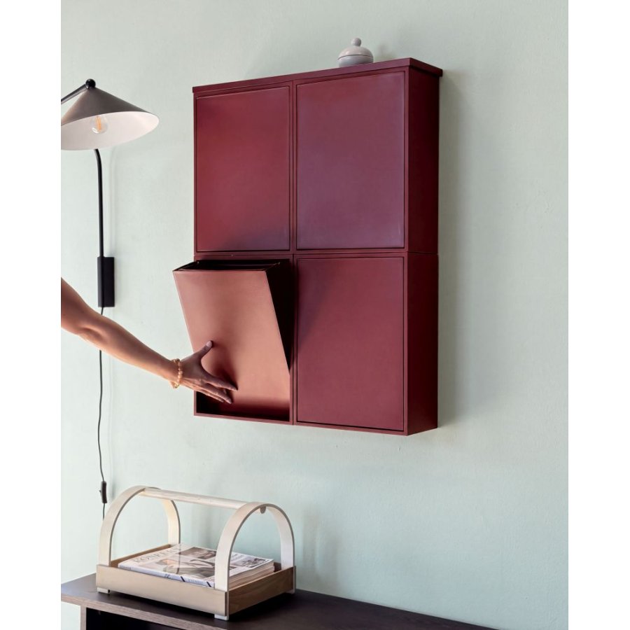 ReCollector Affaldssorterings-/Opbevaringsboks 12 L, Maroon