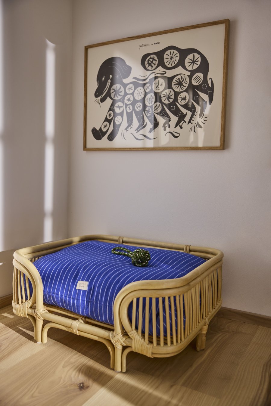 OYOY ZOO Otto Rebsnor Hundespielzeug 22 cm, Optic Blue