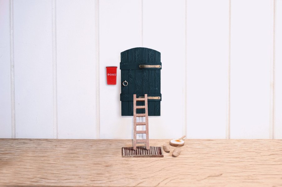 Det Gamle Apotek WichteltürSet 6-teilig H18 cm, Blau