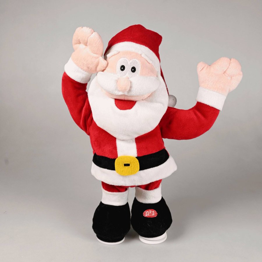 Det Gamle Apotek Weihnachtsmann mit Musik H31 cm, Rot