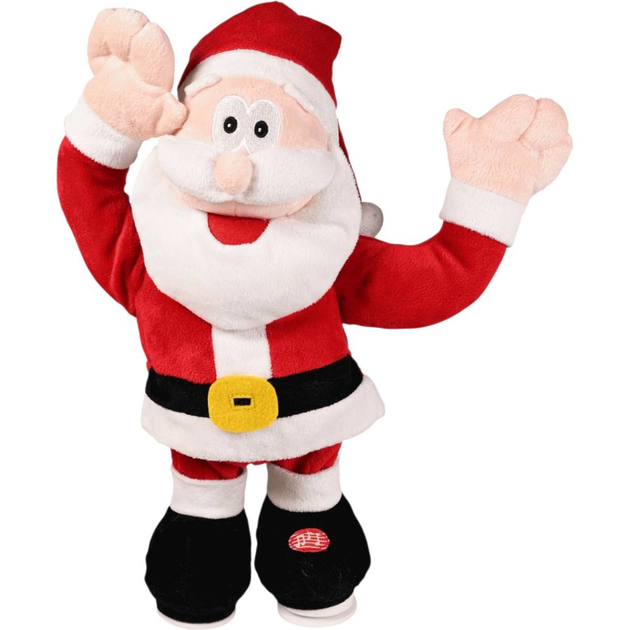 Det Gamle Apotek Weihnachtsmann mit Musik H31 cm, Rot