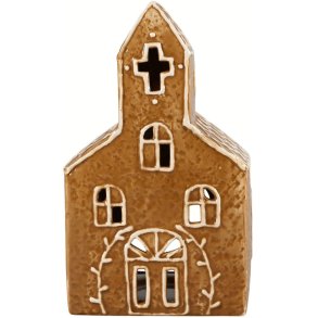 Det Gamle Apotek Licht huisje H16,2 cm, Bruin