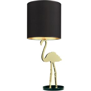 Design By Us Crazy Flamingo Tischlampe H1 m, Schwarz/Gold