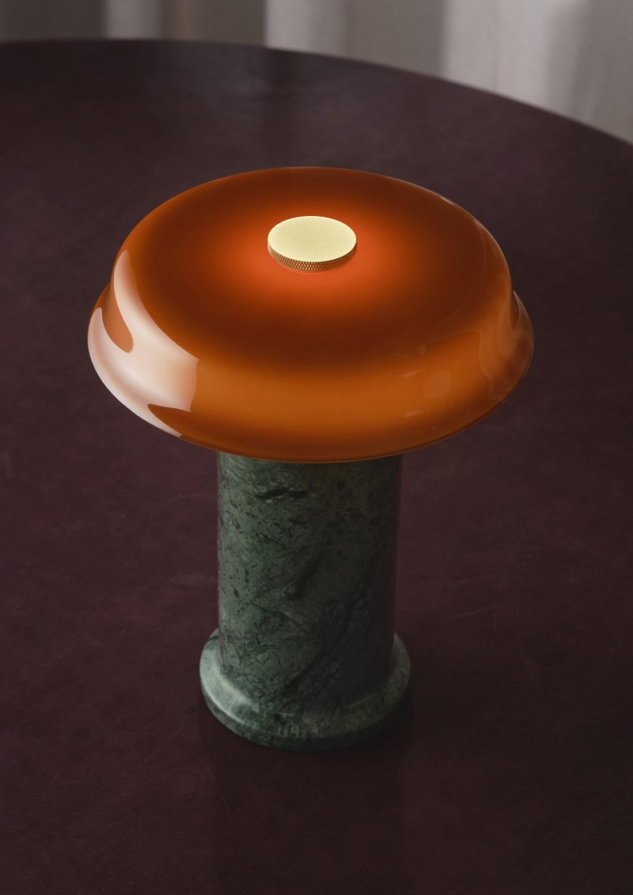 Design By Us Trip No. 2 Tr�dl�s Bordlampe H22 cm, Moss/Amber