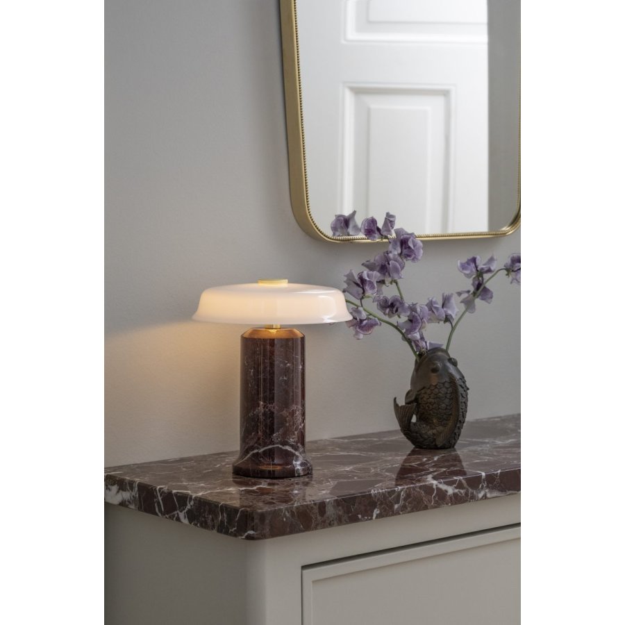 Design By Us Trip No. 2 Tr�dl�s Bordlampe H22 cm, Burgundy/Opal