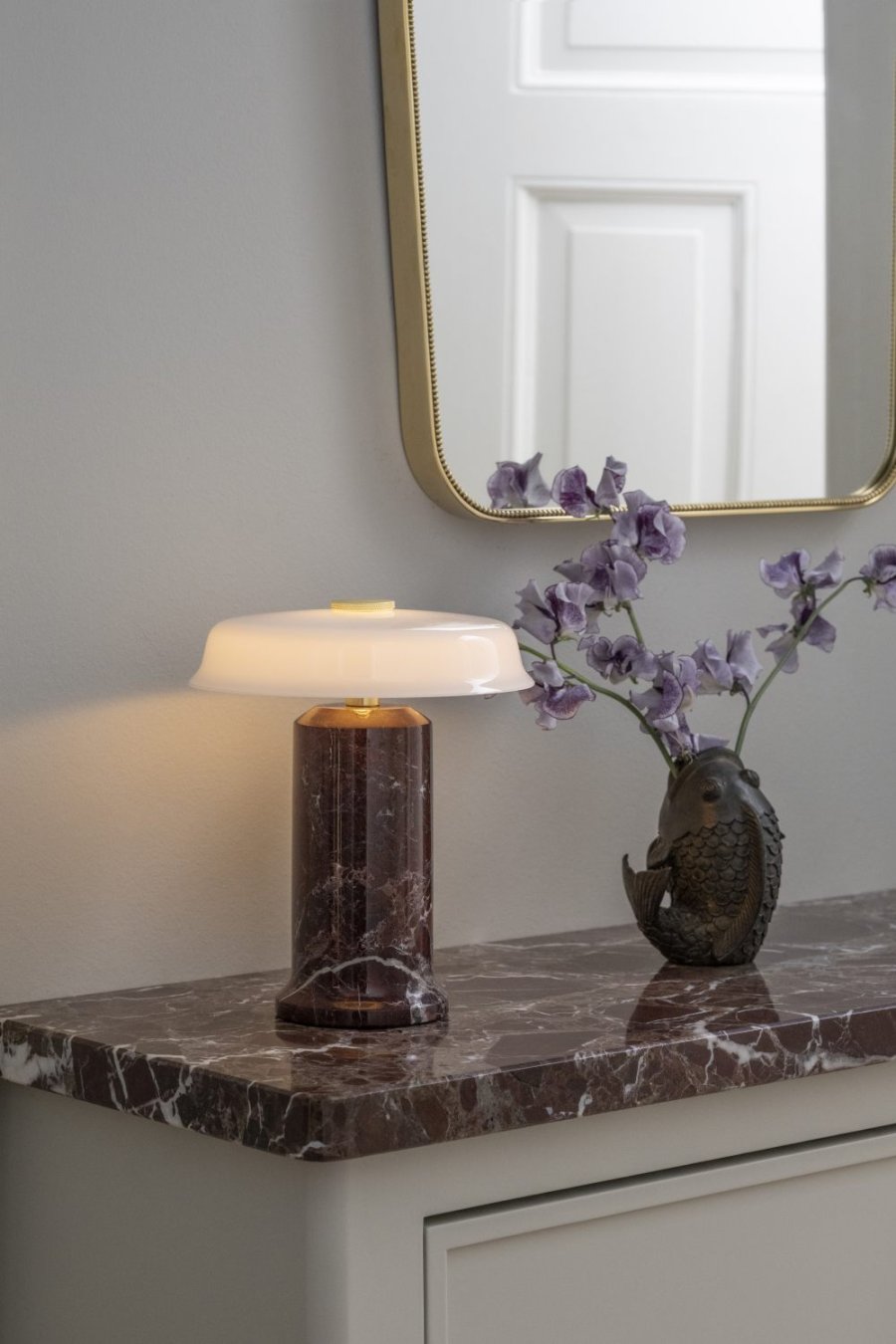 Design By Us Trip No. 2 Tr�dl�s Bordlampe H22 cm, Burgundy/Opal