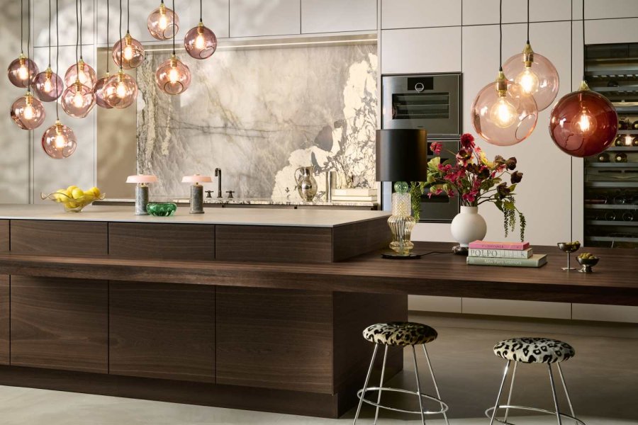 Design By Us Trip No. 2 Tr�dl�s Bordlampe H22 cm, Silver/Rose