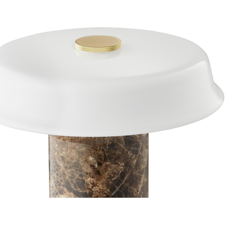 Design By Us Trip No. 2 Tr�dl�s Bordlampe H22 cm, Dark Emperador/Opal