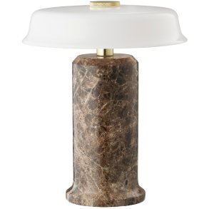 Design By Us Trip No. 2 Tr�dl�s Bordlampe H22 cm, Dark Emperador/Opal