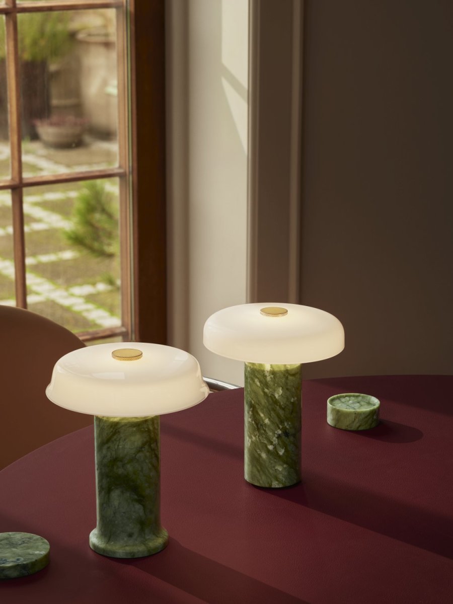 Design By Us Trip No. 2 Tr�dl�s Bordlampe H22 cm, Apple/Opal
