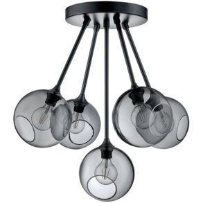 Design By Us Ballroom Molecule Deckenleuchte 68 cm, Smoke/Black