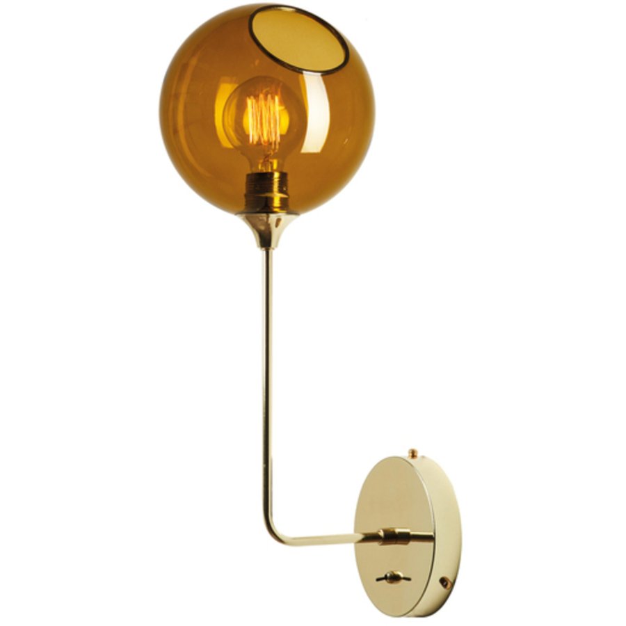 Design By Us Ballroom Wandleuchte 57 cm, Amber/Gold