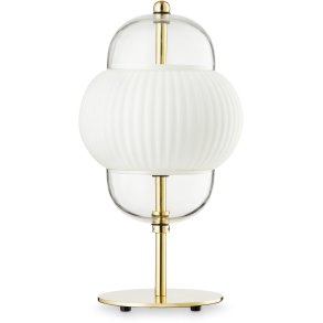 Design By Us Shahin Bordlampe H43 cm, Opal/Messing