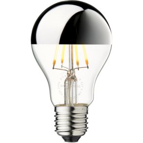 Design By Us Ø60 Pære LED E27 3,5W Dæmpbar, Crown Silver