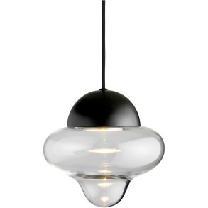 Design By Us Nutty Pendel LED Ø18.5 cm, Klar/Sort