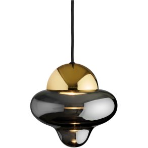 Design By Us Nutty Pendel LED Ø18.5 cm, Smoke/Guld