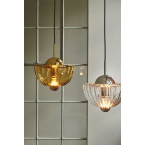 Design By Us Lotus Pendel Ø25 cm, Amber/Guld