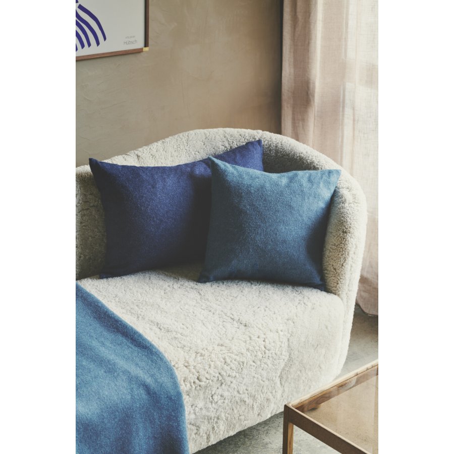 Silkeborg Uldspinderi Cusco Kissen 60x40 cm, Deeo Ocean Blue