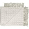 Silkeborg Uldspinderi Evelyn Geometric Decke 130x190 cm, Weiß