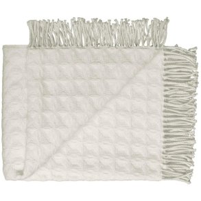 Silkeborg Uldspinderi Evelyn Geometric Decke 130x190 cm, Wei