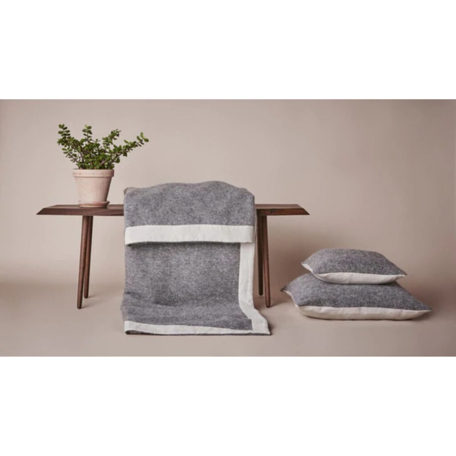 Silkeborg Uldspinderi Gotland Kissen 40x40 cm, Nordic grey