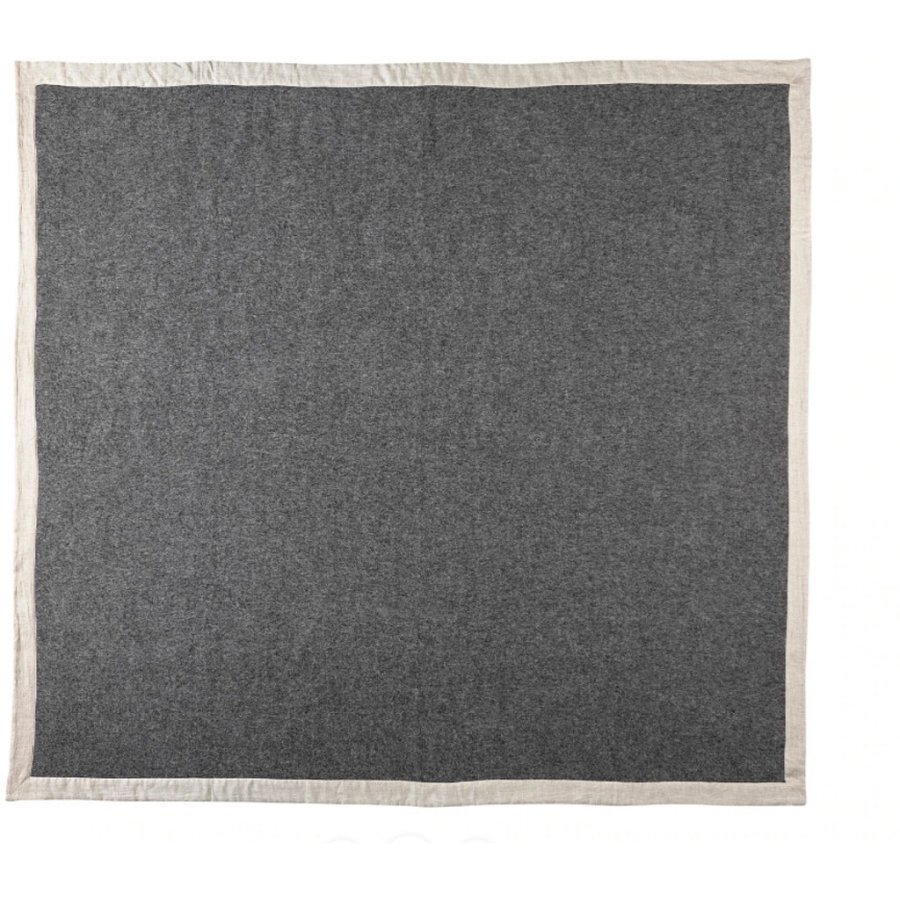 Silkeborg Uldspinderi Gotland Plaid 240x240 cm, Dark Nordic Grey