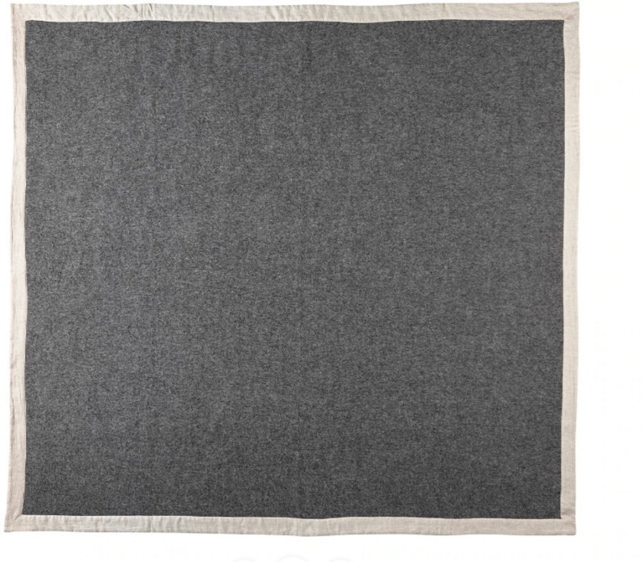 Silkeborg Uldspinderi Gotland Plaid 240x240 cm, Dark Nordic Grey