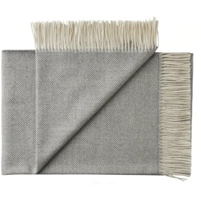 Silkeborg Uldspinderi La Paz Plaid 130x200 cm, Lichtgrijs