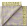 Silkeborg Uldspinderi Dashes Plaid 130x190 cm, Lilac Yellow