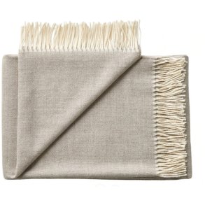 Silkeborg Uldspinderi Panama Plaid 140x250 cm, Grey Bark