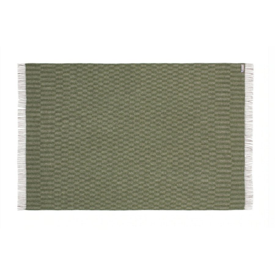 Silkeborg Uldspinderi Stockholm Plaid 130x200 cm, Pebbel Green