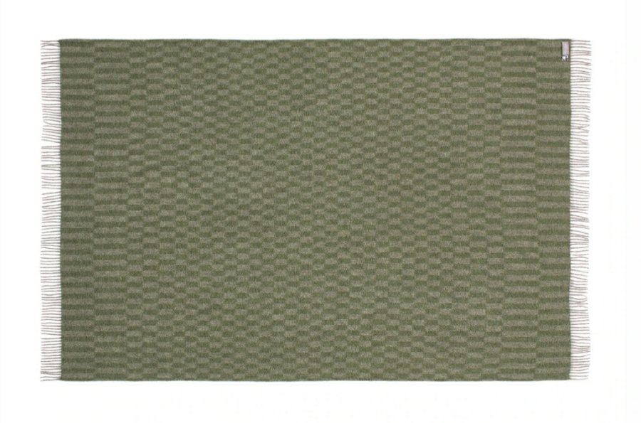 Silkeborg Uldspinderi Stockholm Plaid 130x200 cm, Pebbel Green