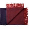 Silkeborg Uldspinderi Franja Plaid 170x140 cm, Burgundy Blue