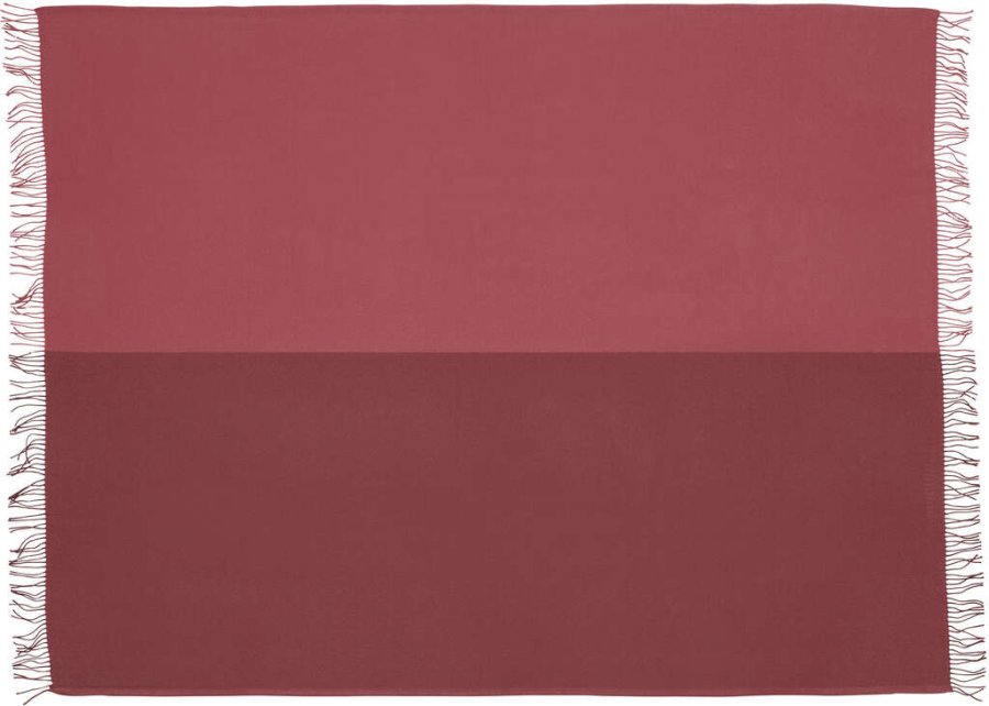 Silkeborg Uldspinderi Secret Plaid 130x190 cm, Beetroot/Rhubarb