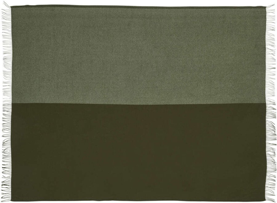 Silkeborg Uldspinderi Secret Plaid 130x190 cm, Moss/Seaweed