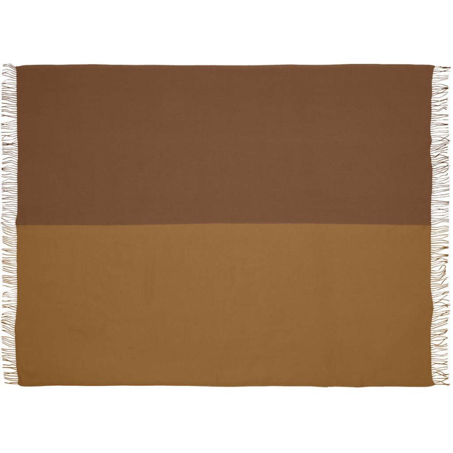 Silkeborg Uldspinderi Secret Plaid 130x190 cm, Ocher/Caramel