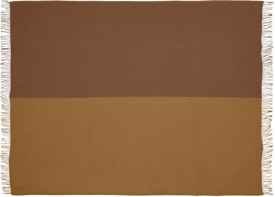 Silkeborg Uldspinderi Secret Plaid 130x190 cm, Ocher/Caramel