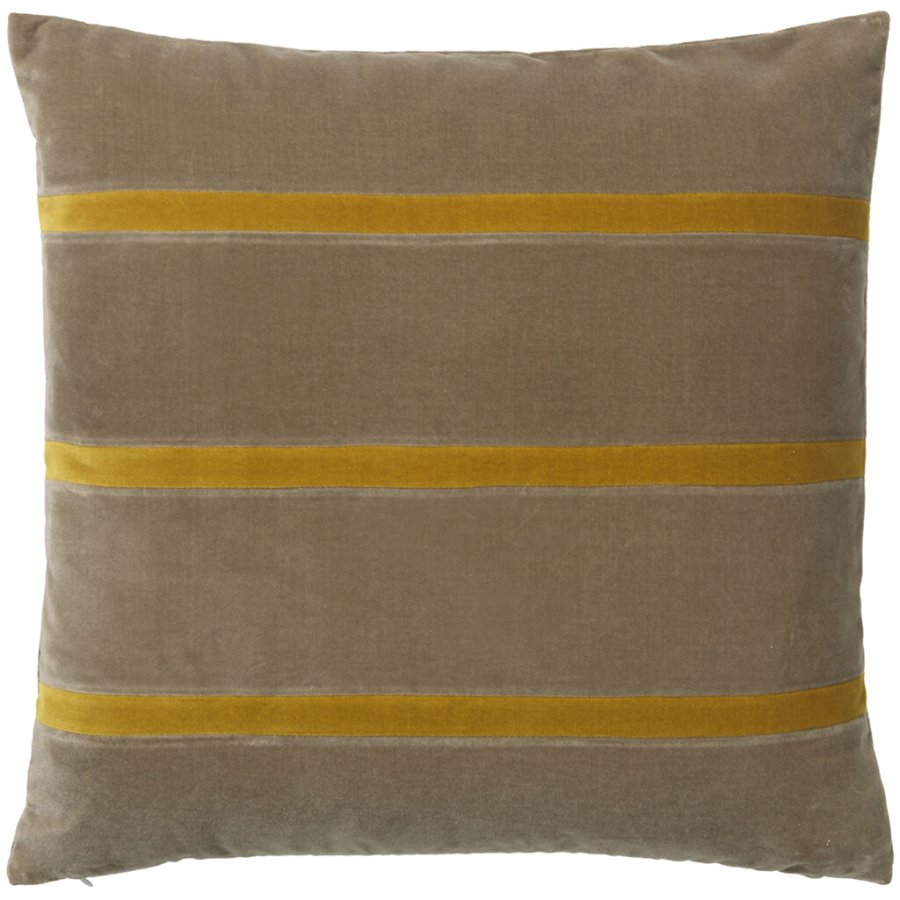 Christina Lundsteen Gemma Kissen 50x50 cm, Taupe/Golden Olive