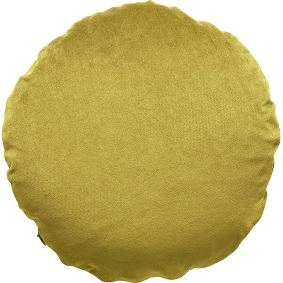 Christina Lundsteen Basic Round Pude 45 cm, Golden Olive