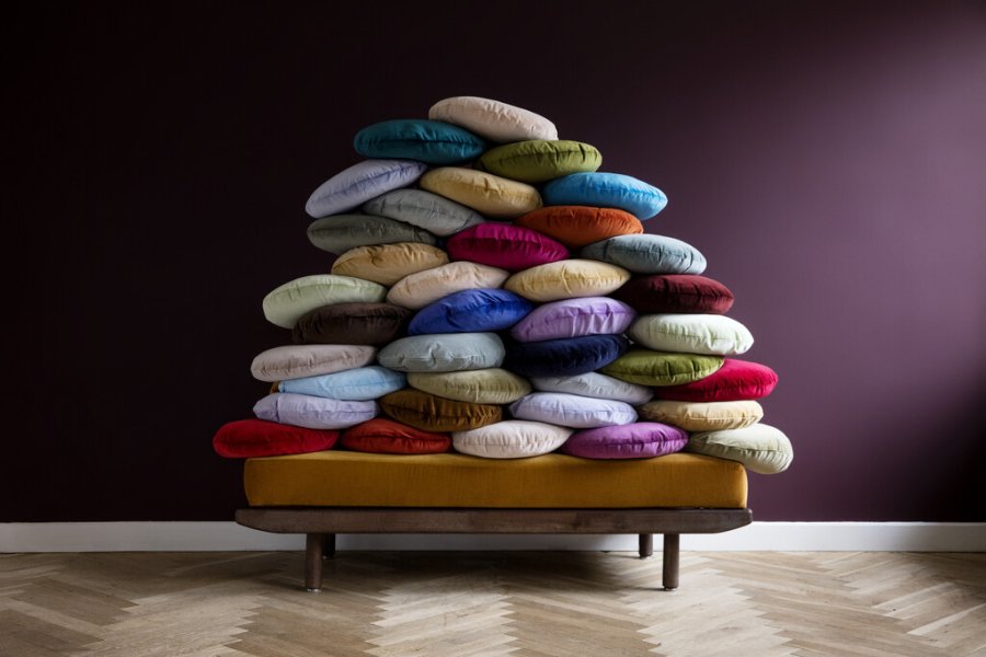 Christina Lundsteen Basic Round Pude �45 cm, Dark Blue