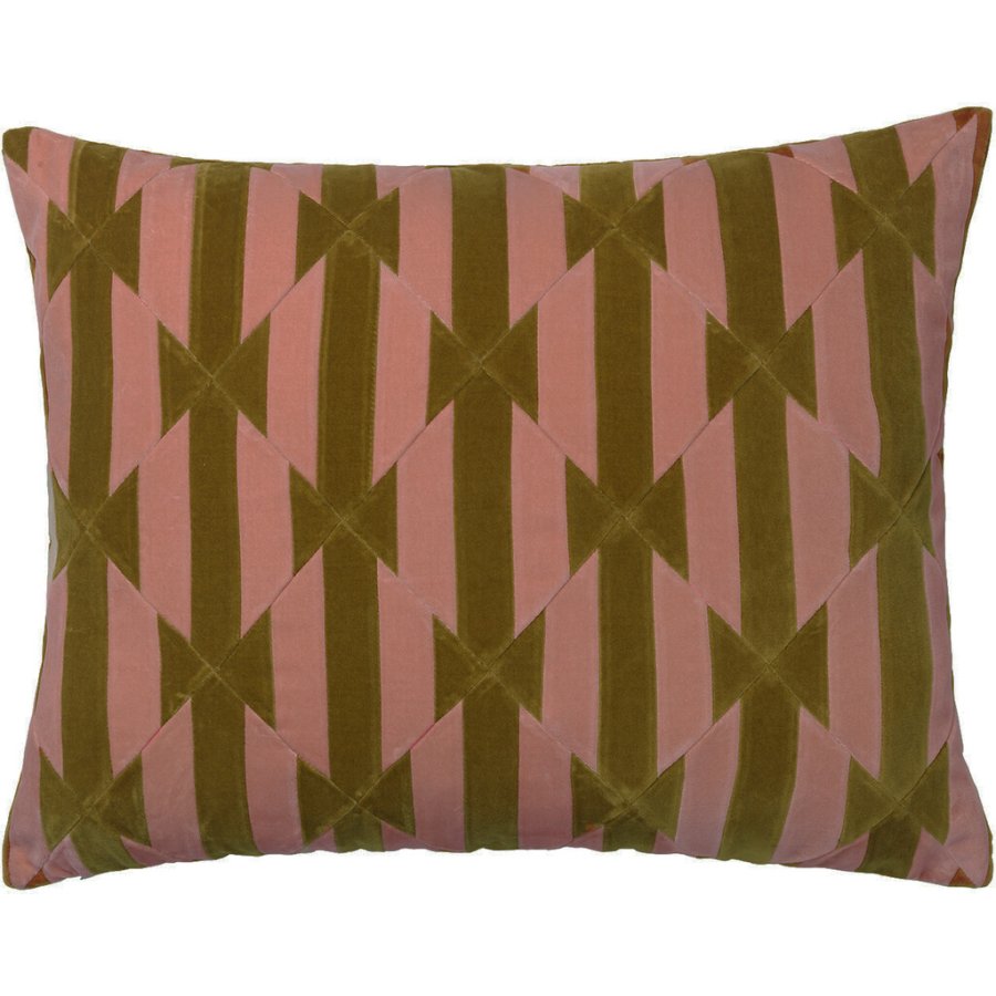 Christina Lundsteen Augusta Kissen 50x60 cm, Blush/Golden Olive