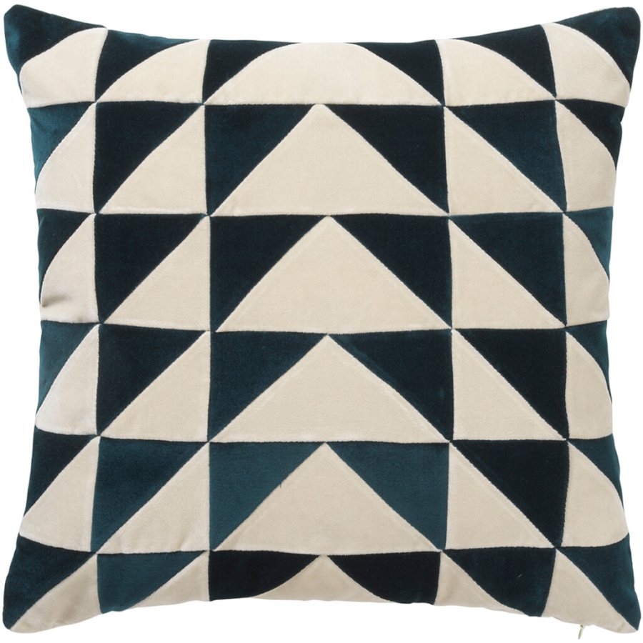 Christina Lundsteen Elly Pude 50x50 cm, New Petrol/Dusty White